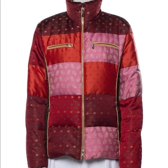 Bogner x Goan Thylmann Quilted Floral Patchwork & Leopard Print Goose Down Coat - Picture 14 of 16